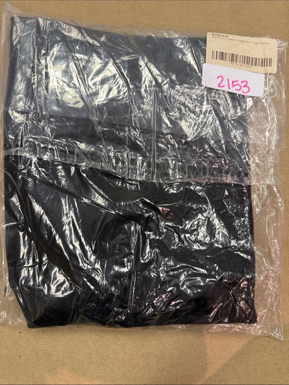 New Betabrand Black Bootcut Classic Dress Pant Yoga Pants XXLarge